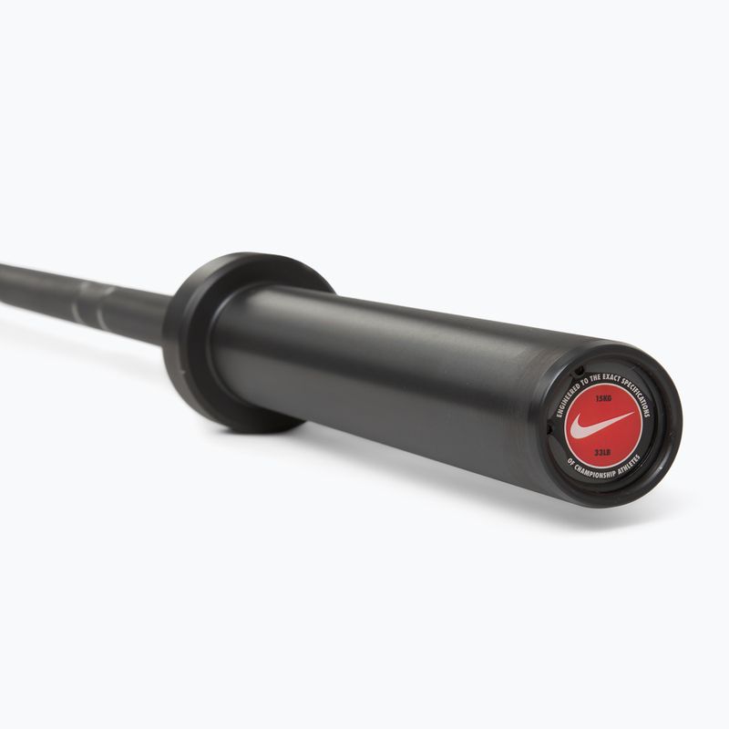Gerade Langhantelstange Nike Strength Coated Premium Barbell black just do it 5