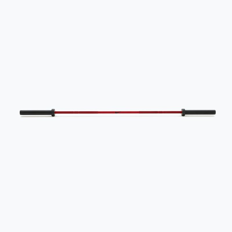 Gerade Langhantelstange Nike Strength Coated Premium Barbell red swoosh