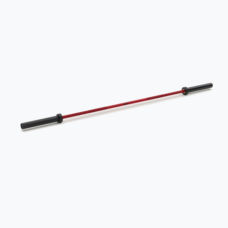Gerade Langhantelstange Nike Strength Coated Premium Barbell red swoosh 2