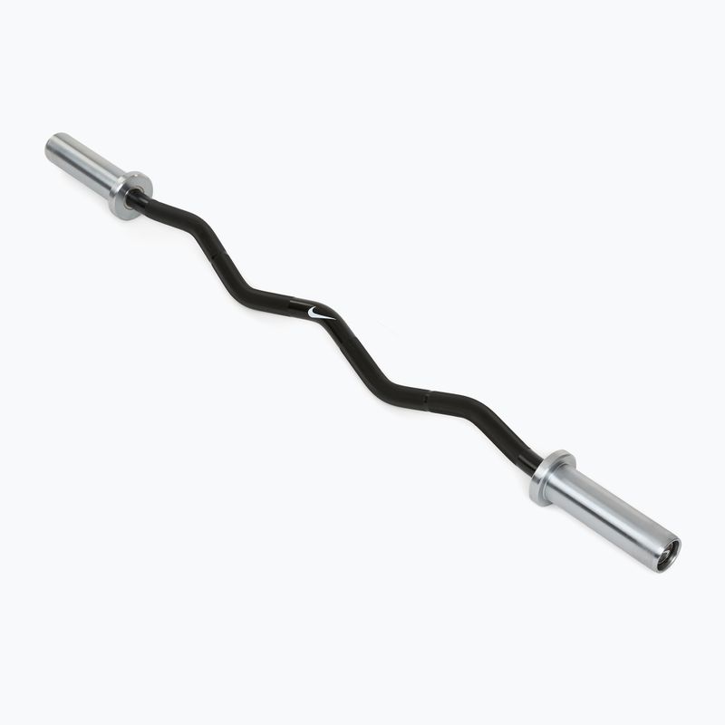 Gebogene Stange Nike Strength Curl Bar black swoosh 2