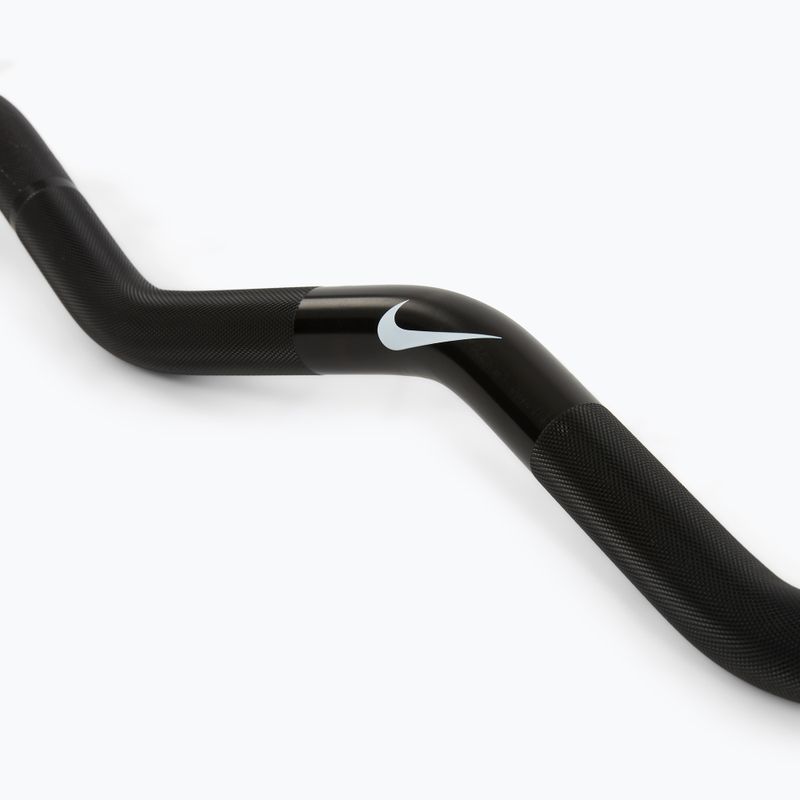 Gebogene Stange Nike Strength Curl Bar black swoosh 4