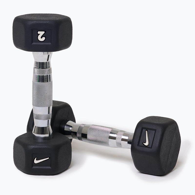 Kurzhanteln Nike Strength Hex Dumbbell 2 x 2 kg black/white