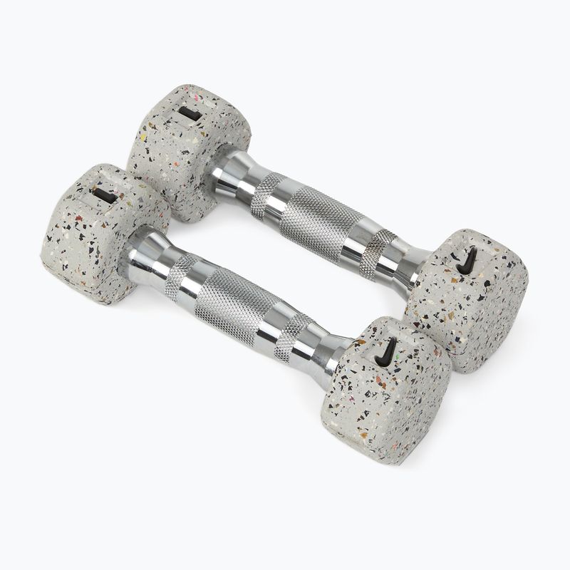 Kurzhanteln Nike Strength Grind Hex Dumbbell 2 x 1 kg wolf grey