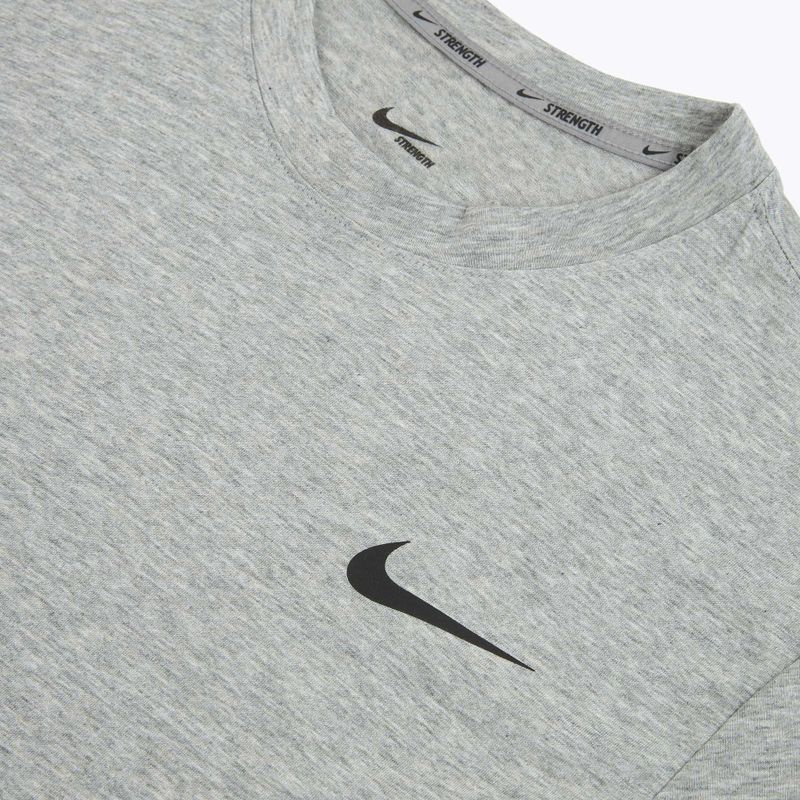 Trainings-T-Shirt Herren Nike Strength S&C Dri-Fit heather grey/black 3