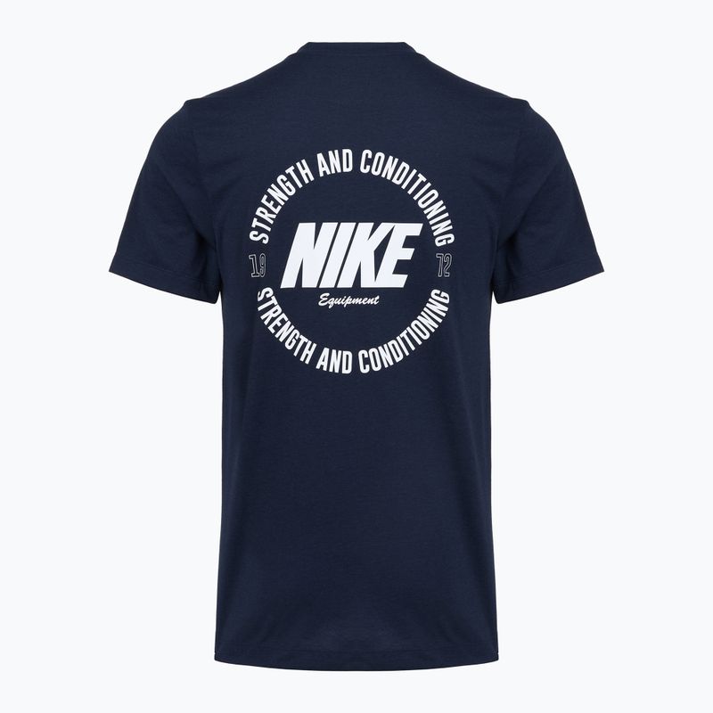 Trainings-T-Shirt Herren Nike Strength S&C Dri-Fit navy/white 2