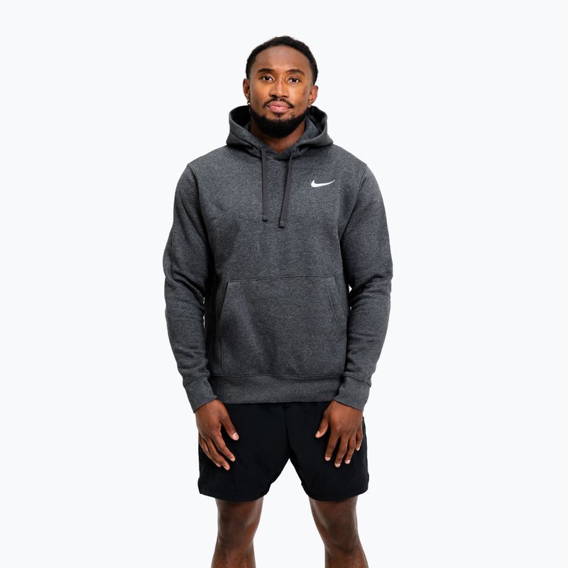Herrenpullover Nike Strength S&C Hoodie charcoal/white