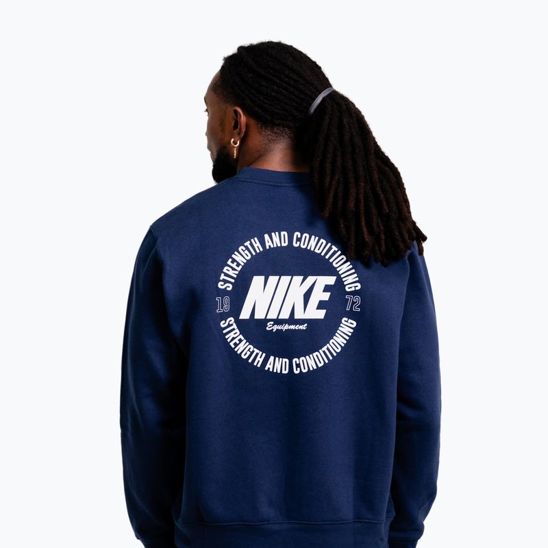Herrenpullover Nike Strength S&C Crewneck navy/white 2