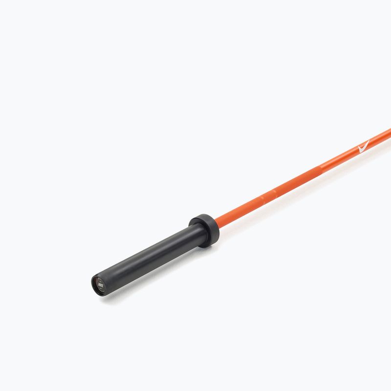 Gerade Langhantelstange Nike Strength Coated Premium Barbell orange swoosh 3