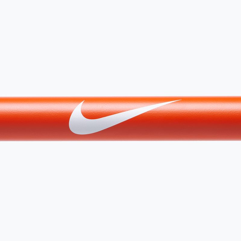 Gerade Langhantelstange Nike Strength Coated Premium Barbell orange swoosh 4