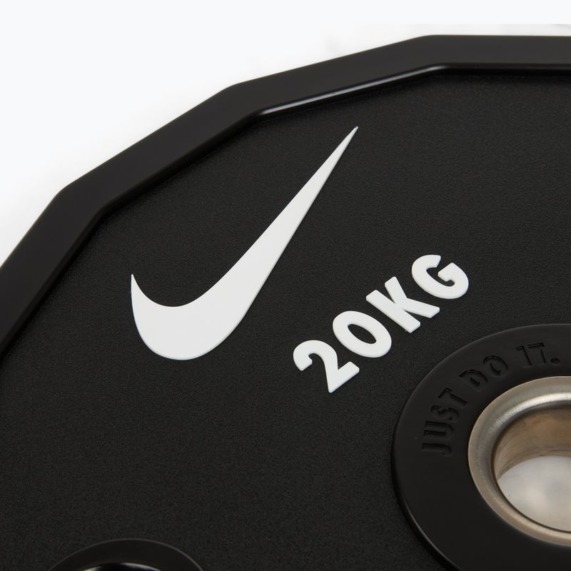 Bumper-Gewichte Nike Strength Pro Urethane Plates 20 kg black/white 3