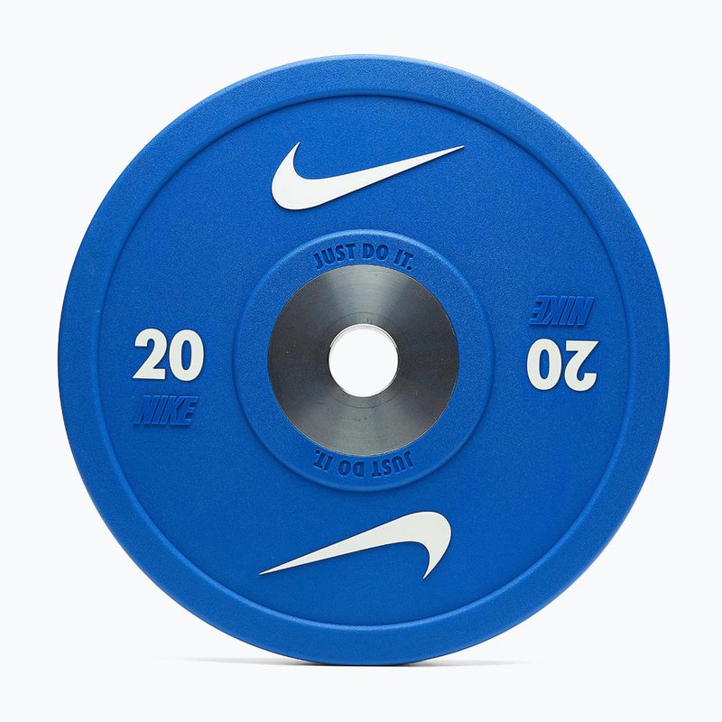 Bumper-Gewicht Nike Strength Pro Urethane Bumper Plates 20 kg blue/white