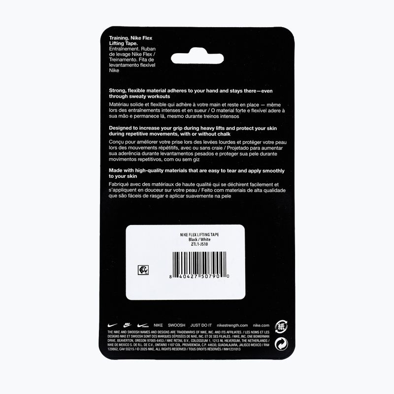 Kohäsiver elastischer Verband Nike Strenght Flex Lifting Tape black/white 10