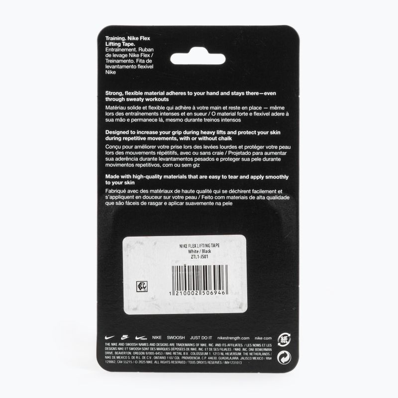 Kohäsiver elastischer Verband Nike Strenght Flex Lifting Tape white/black 2