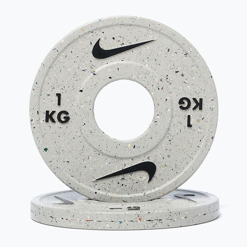 Gewichtszusatz Nike Strength Grind Change Plates 2 x 1 kg wolf grey