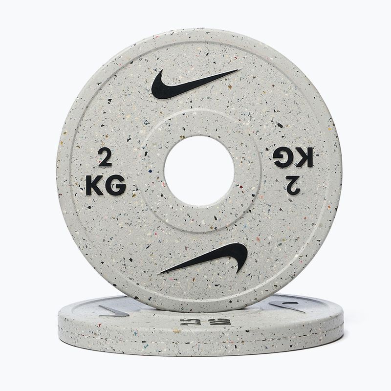 Gewichtszusatz Nike Strength Grind Change Plates 2 x 2 kg wolf grey