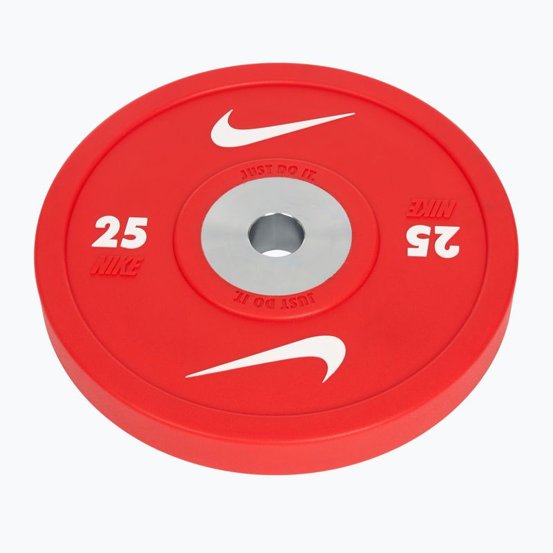 Bumper Plates Nike Strength Pro Urethane Bumper Plates 25 kg red/white