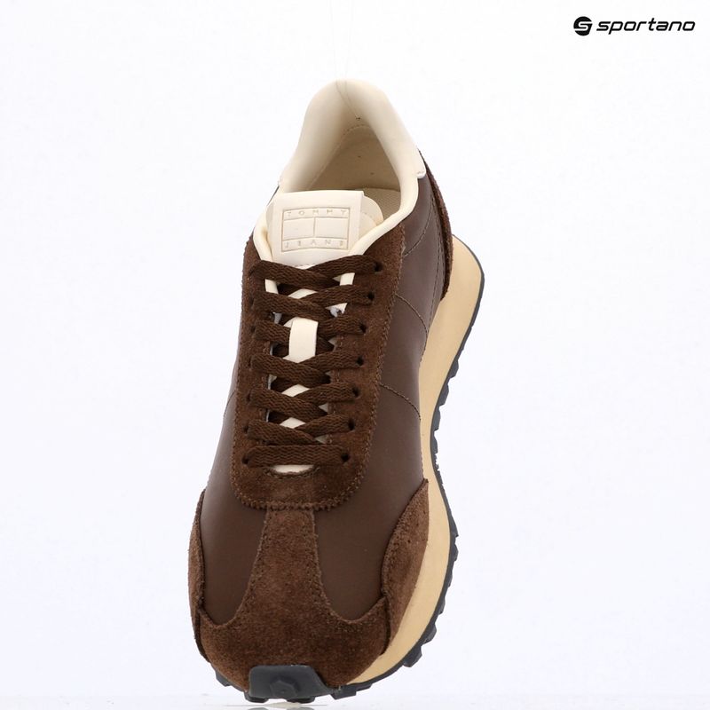 Herrenschuhe Tommy Jeans Retro Runner Archive Mix legacy brown 9
