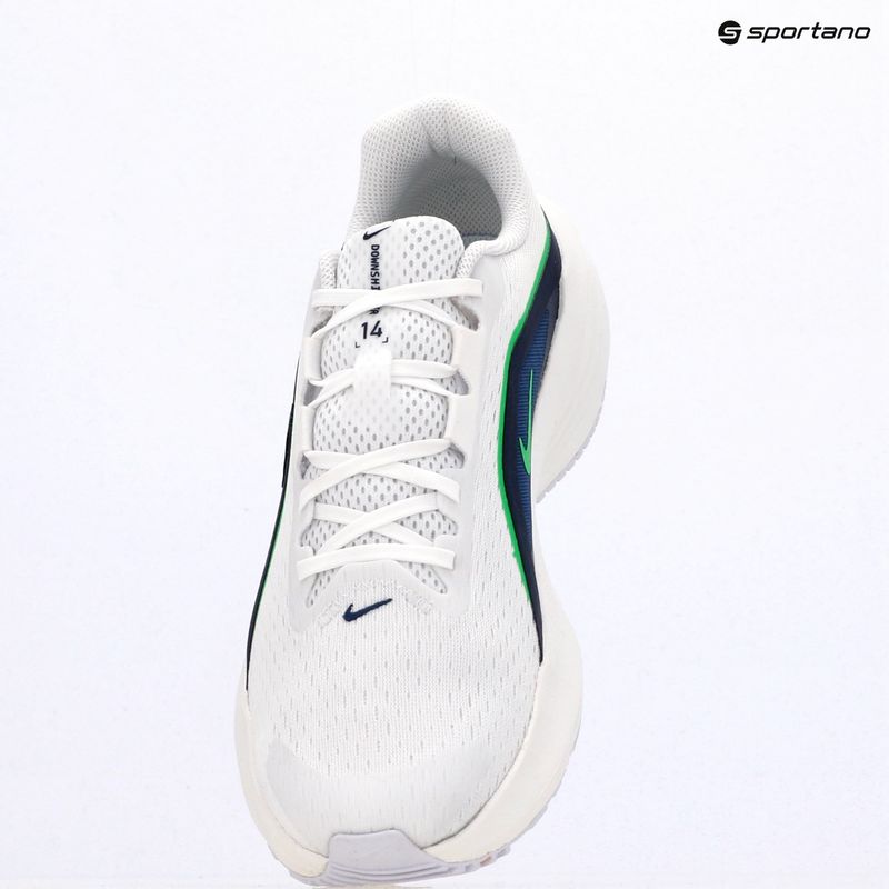 Herren-Laufschuhe Nike Downshifter 14 white/midnight navy/green spark 9
