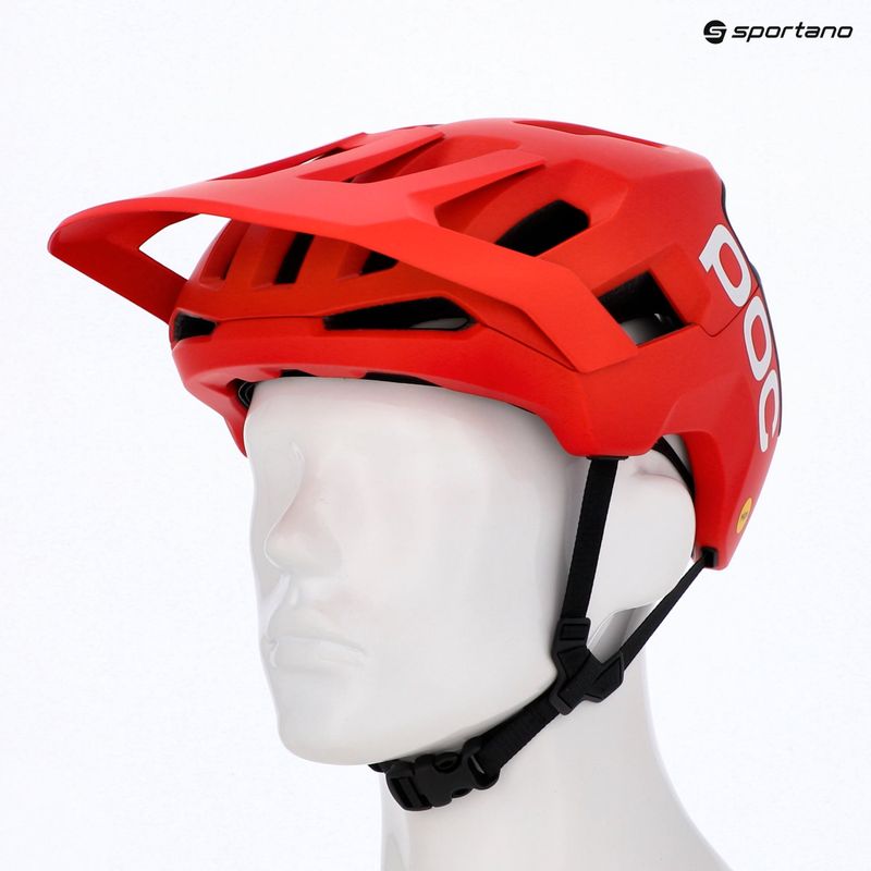 Fahrradhelm POC Kortal Race MIPS prismane red matt/uranium black matt 6
