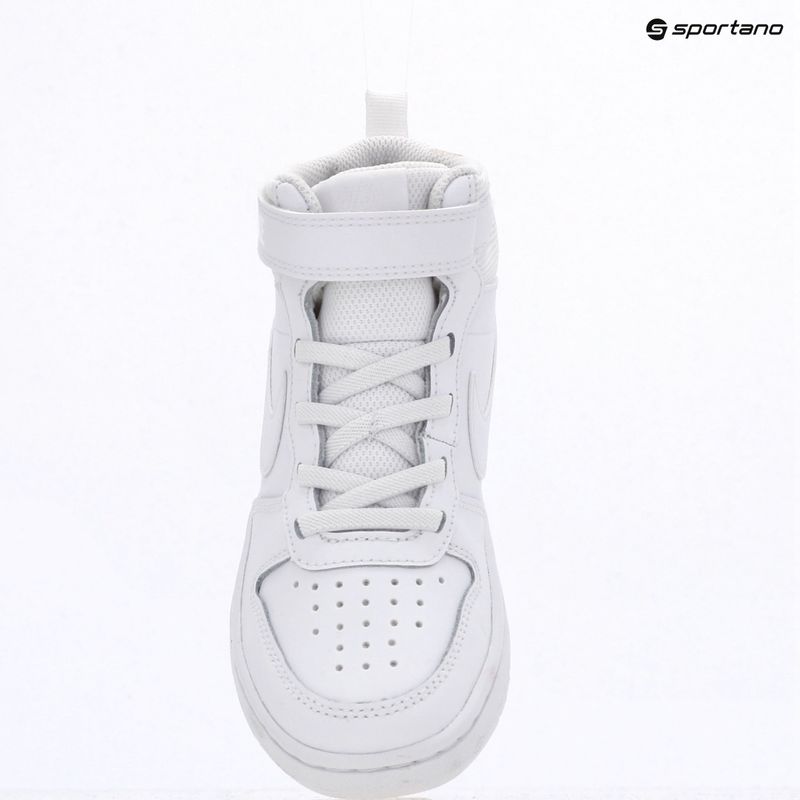 Kinderschuhe Nike Court Borough Mid 2 white/white/white 9