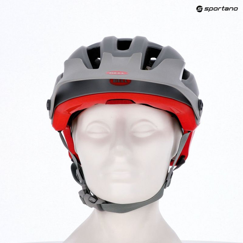 Fahrradhelm Bell 4Forty Integrated MIPS matt glänzend grau/karminrot 15