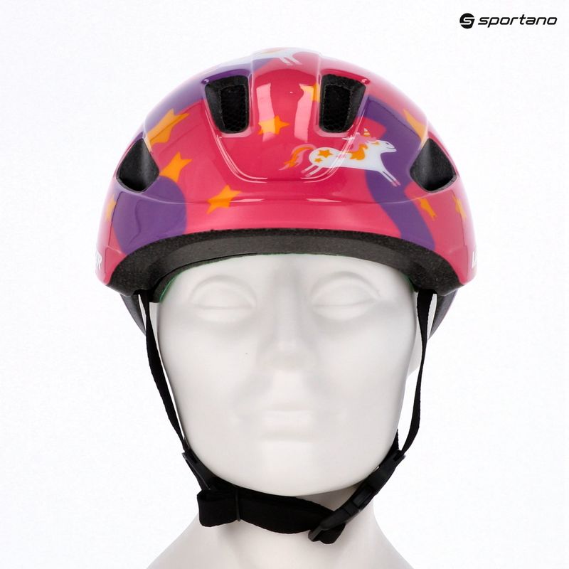 Kinderfahrradhelm Lazer Pnut 2.0 KinetiCore purple pony 8