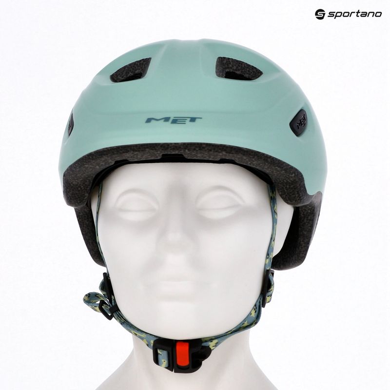 Fahrradhelm Kinder MET Hooray dusted green Matt 7