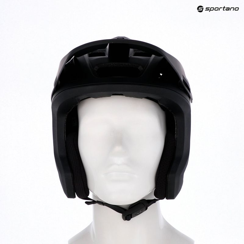 Fox Racing Droframe Pro mattschwarzer Fahrradhelm 9