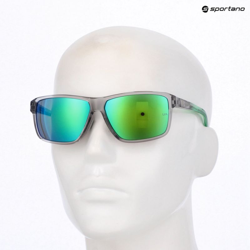 Herren Under Armour Kickoff/G S3 grau grün/grün Mehrschicht-Sonnenbrille 10