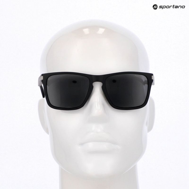 Polaroid PLD 2139/S mattschwarze grau/graue polarisierte Sonnenbrille 11