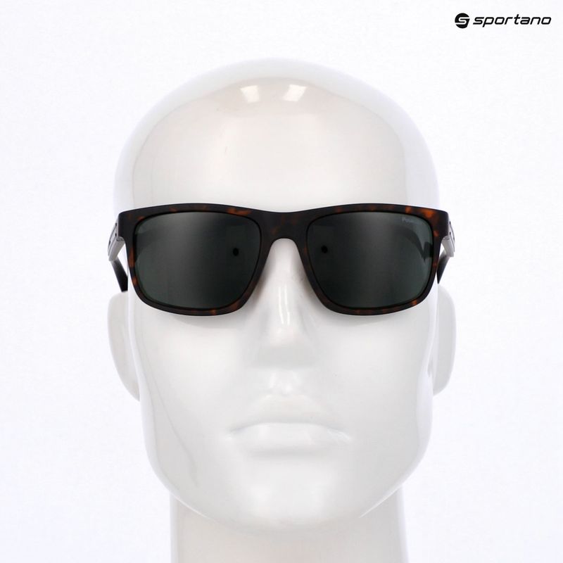 Polaroid PLD 2157/S matte braune Sonnenbrille havanna/grün polarisiert für Herren 9