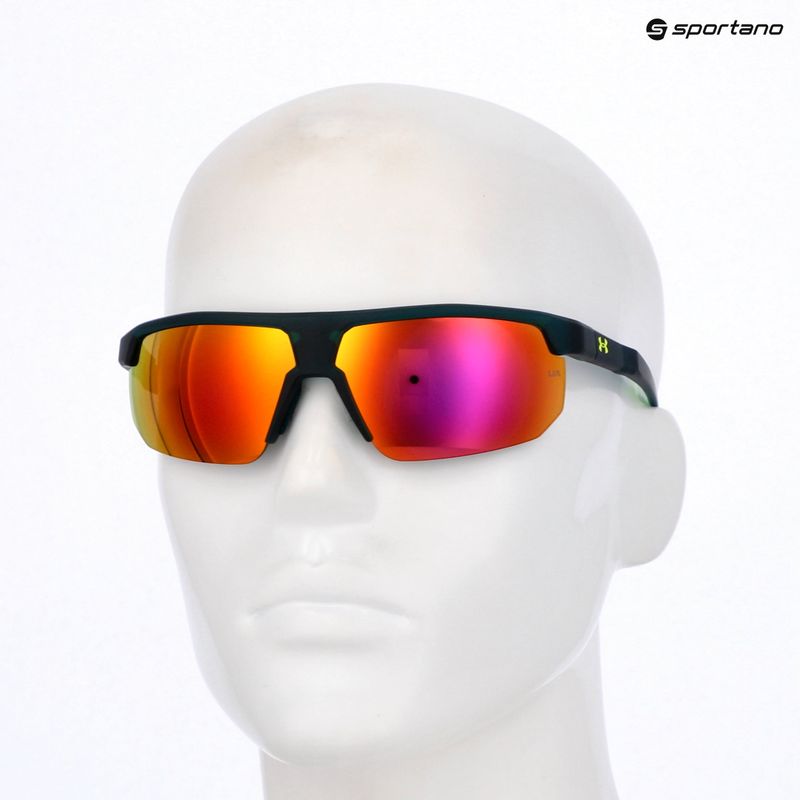 Under Armour Driven/G S3 gelb teal/rosa Spiegel Herren-Sonnenbrille 10