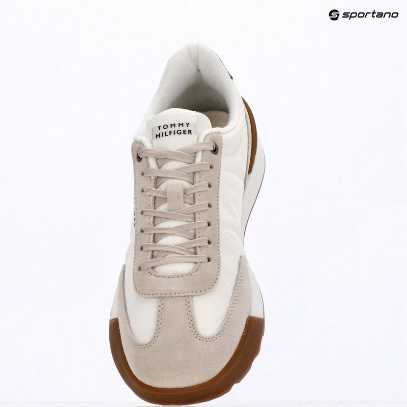 Herren Schuhe Tommy Hilfiger Retro Runner Mesh Suede Mix classic stone 9