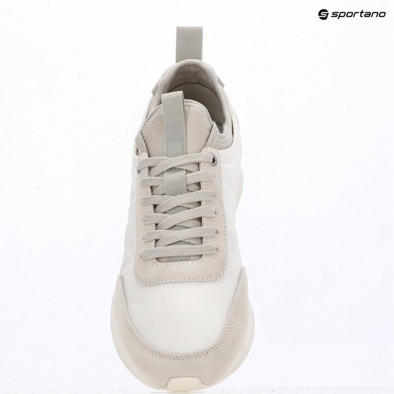 Herren Schuhe Calvin Klein YM0YM01414 Retro Runner Sock Laceup Mix mat bright white/light grey 9