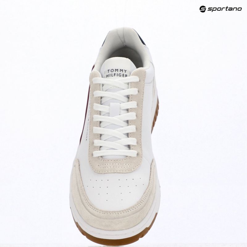 Herren Schuhe Tommy Hilfiger Basket Core Leather Suede Mix rwb 9