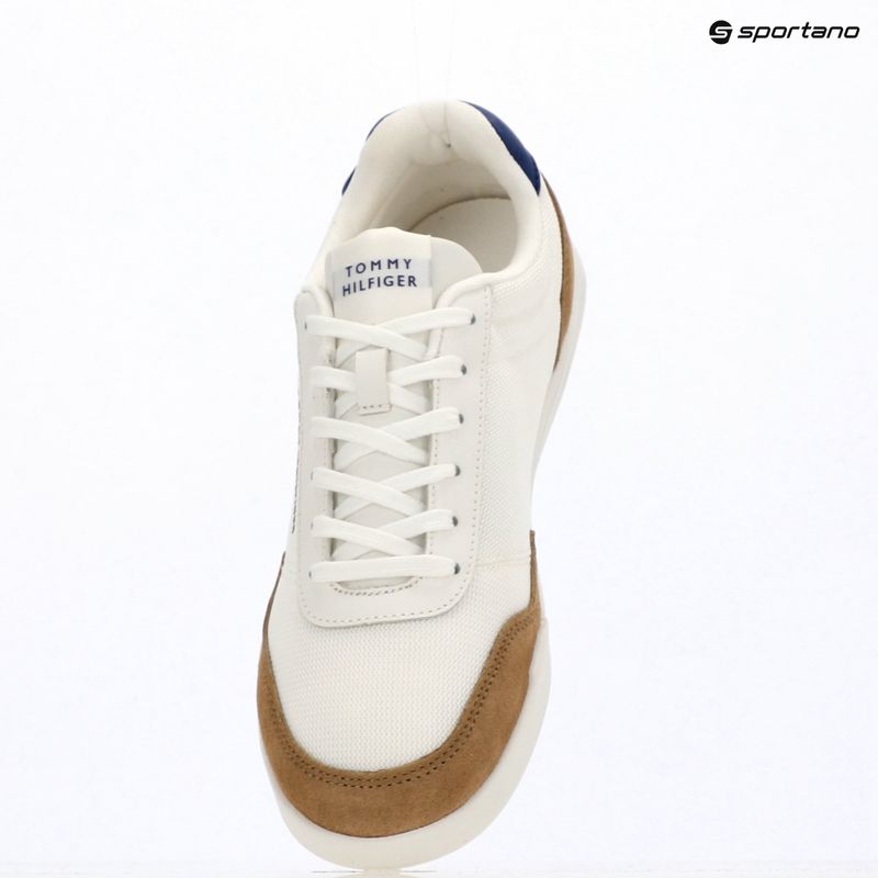 Herren Schuhe Tommy Hilfiger Low Pro Cupsole Nylon Suede Mix ecru 9