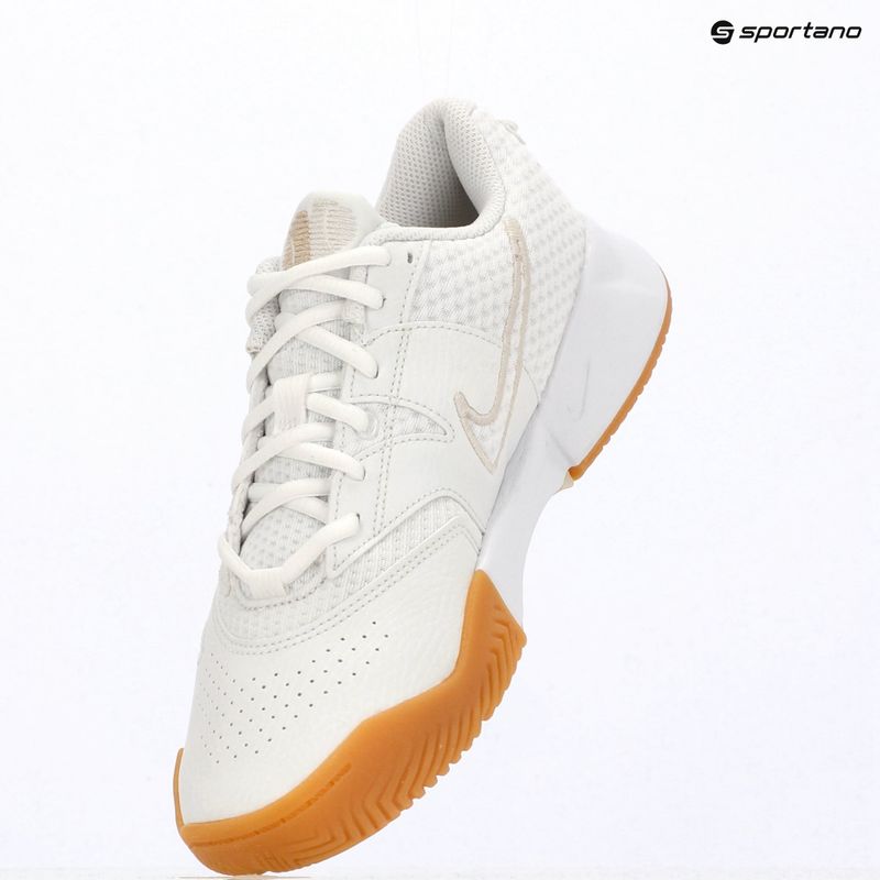 Damen Tennisschuhe Nike Court Lite 4 White/Summit White/Linen/Light Orewood Brown 10