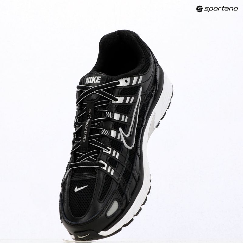 Herren Schuhe Nike P-6000 black/white/metallic silver/black 7
