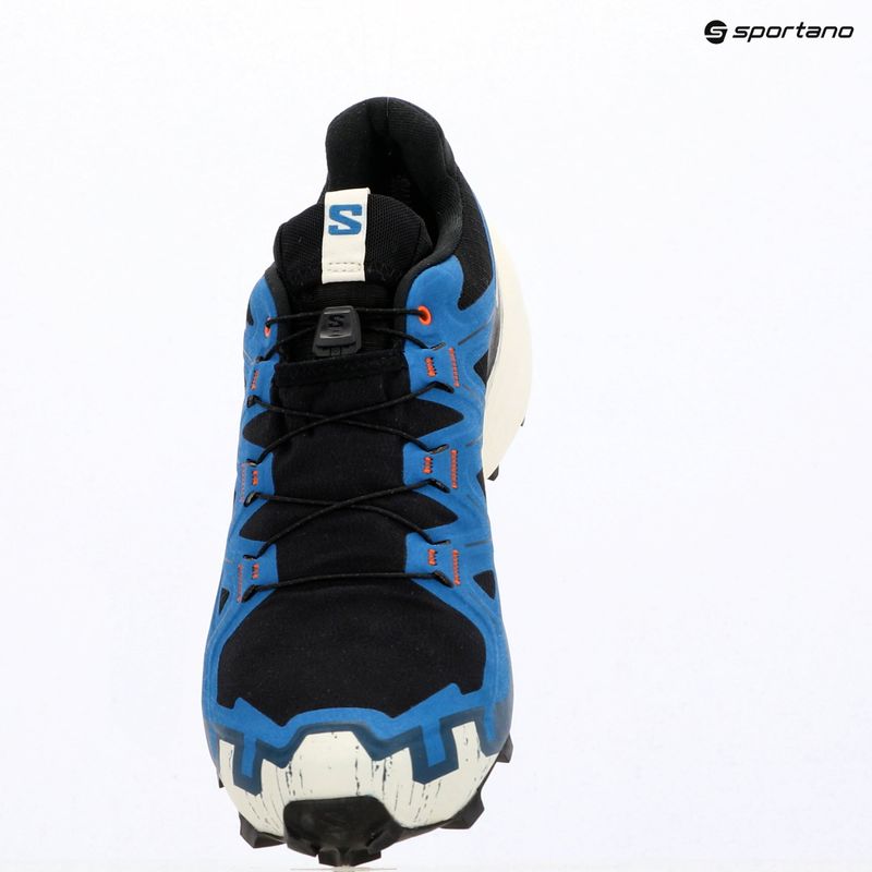 Herren-Laufschuhe Salomon Speedcross 6 GTX black/mykonos blue 15