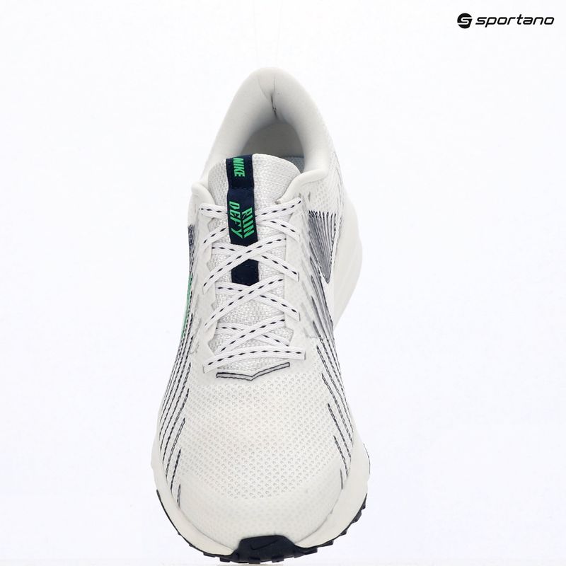 Herren-Laufschuhe Nike Run Defy White/Midnight Navy/Green Spark 10
