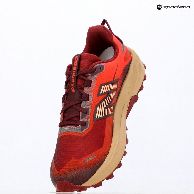 Herren-Laufschuhe New Balance Rebel Trail V1 maple/neo flame 12