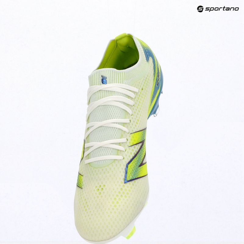 Fußballschuhe New Balance Furon Pro V9 FG white/alkaline green 8
