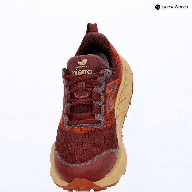 Herren-Laufschuhe New Balance Fresh Foam X Hierro V9 mulled wine/neo flame 14
