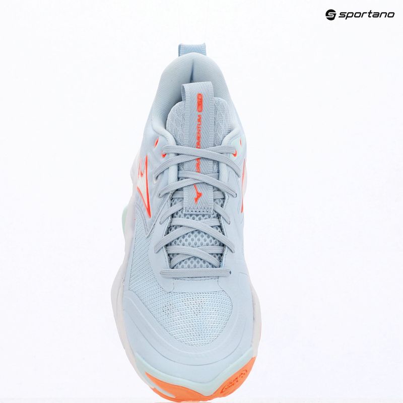 Damen-Volleyballschuhe Mizuno Wave Momentum Elite blue finch/white/lava orange 9