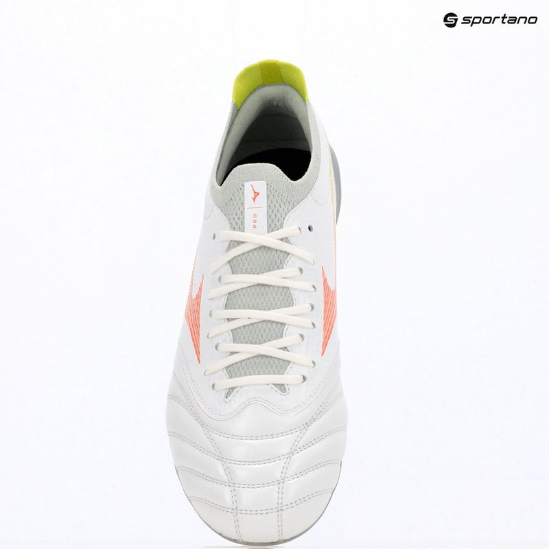 Fußballschuhe Mizuno Morelia Neo V β Pro AG white/lava orange/evening primrose 9
