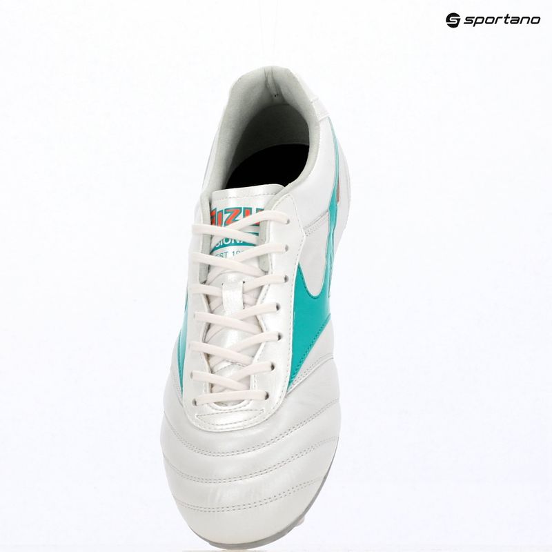 Fußballschuhe Mizuno Morelia II Elite FG white/arcadia/lava orange 9