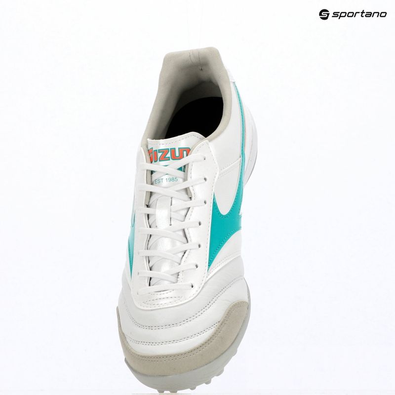 Fußballschuhe Mizuno Morelia Sala Elite TF white/arcadia/lava orange 9