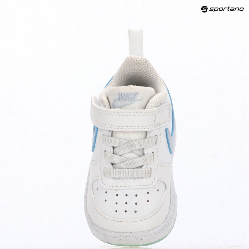 Kinderschuhe Nike Court Borough Low white/football grey/arctic green 7