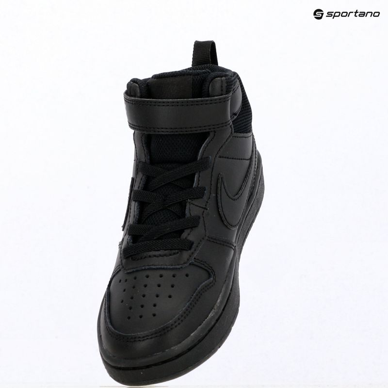 Kinderschuhe Nike Court Borough Mid 2 black/black/black 6
