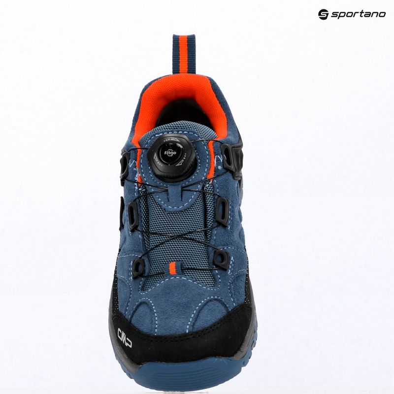 Kinder-Trekkingschuhe CMP Kiruna Low FitGo Waterproof bluestone/arancio 9